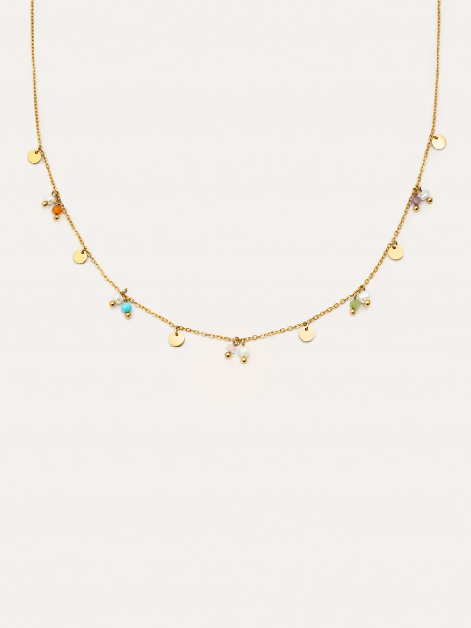 Collar Shamira Acero Baño Oro