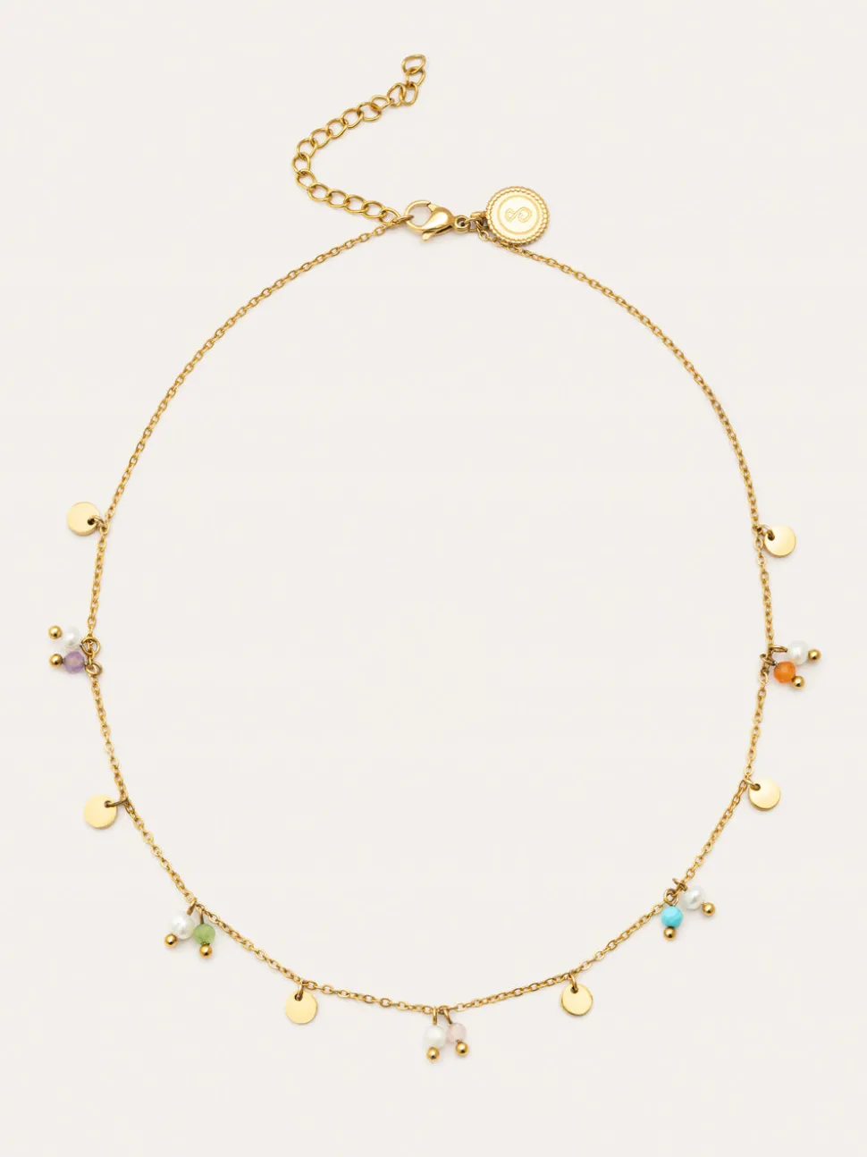 Collar Shamira Acero Baño Oro