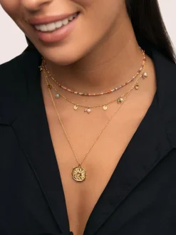 Collar Shamira Acero Baño Oro