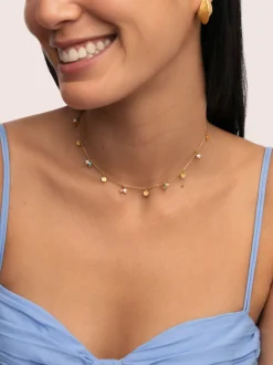 Collar Shamira Acero Baño Oro