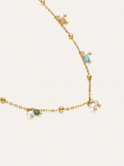 Collar Shamira Dots Acero Baño Oro