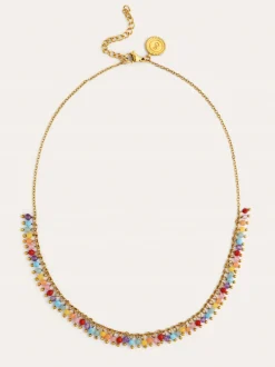 Collar Shamira Full Stones Acero Baño Oro