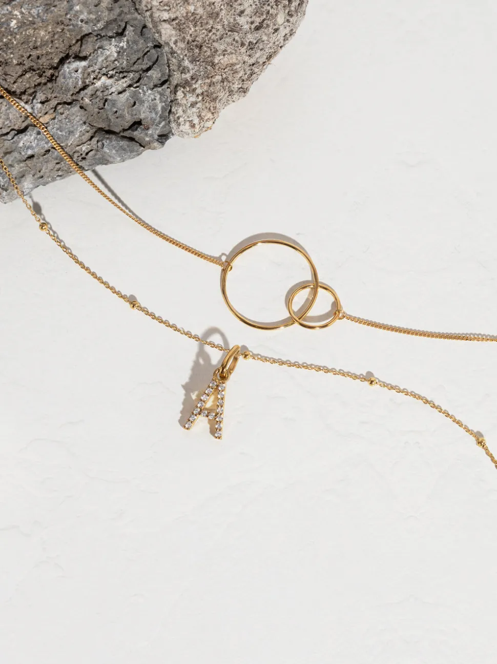 Collar Sister Plata Baño Oro