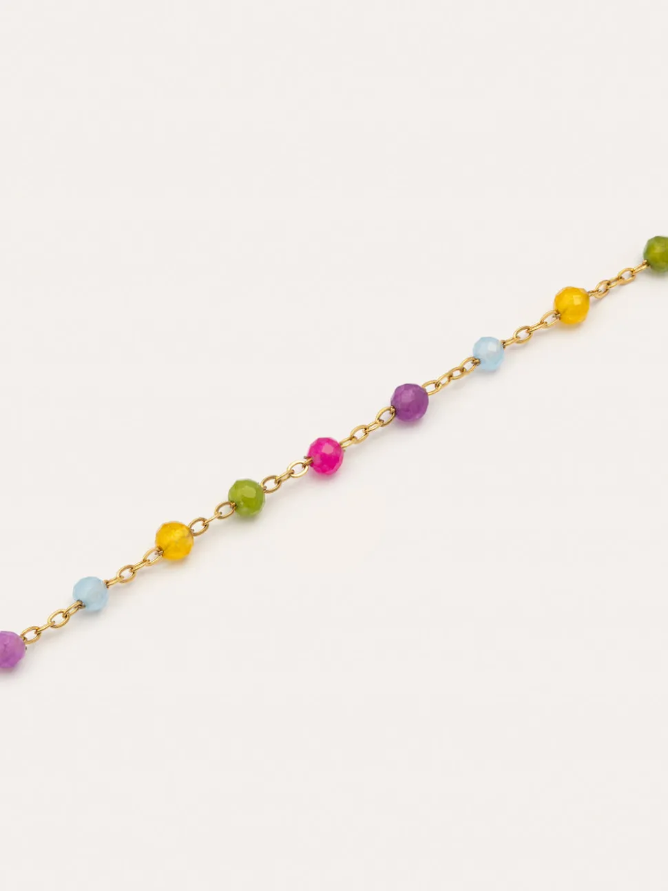 Collar Stella Color Acero Baño Oro