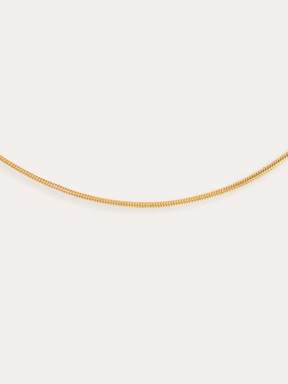 Collar Tail Acero Baño Oro