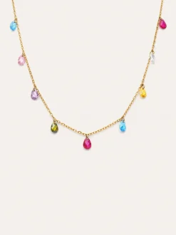 Collar Xiqueta Meua Colors Acero Baño Oro