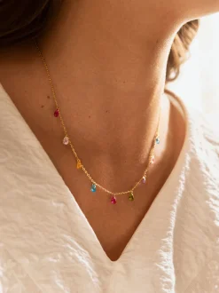 Collar Xiqueta Meua Colors Acero Baño Oro
