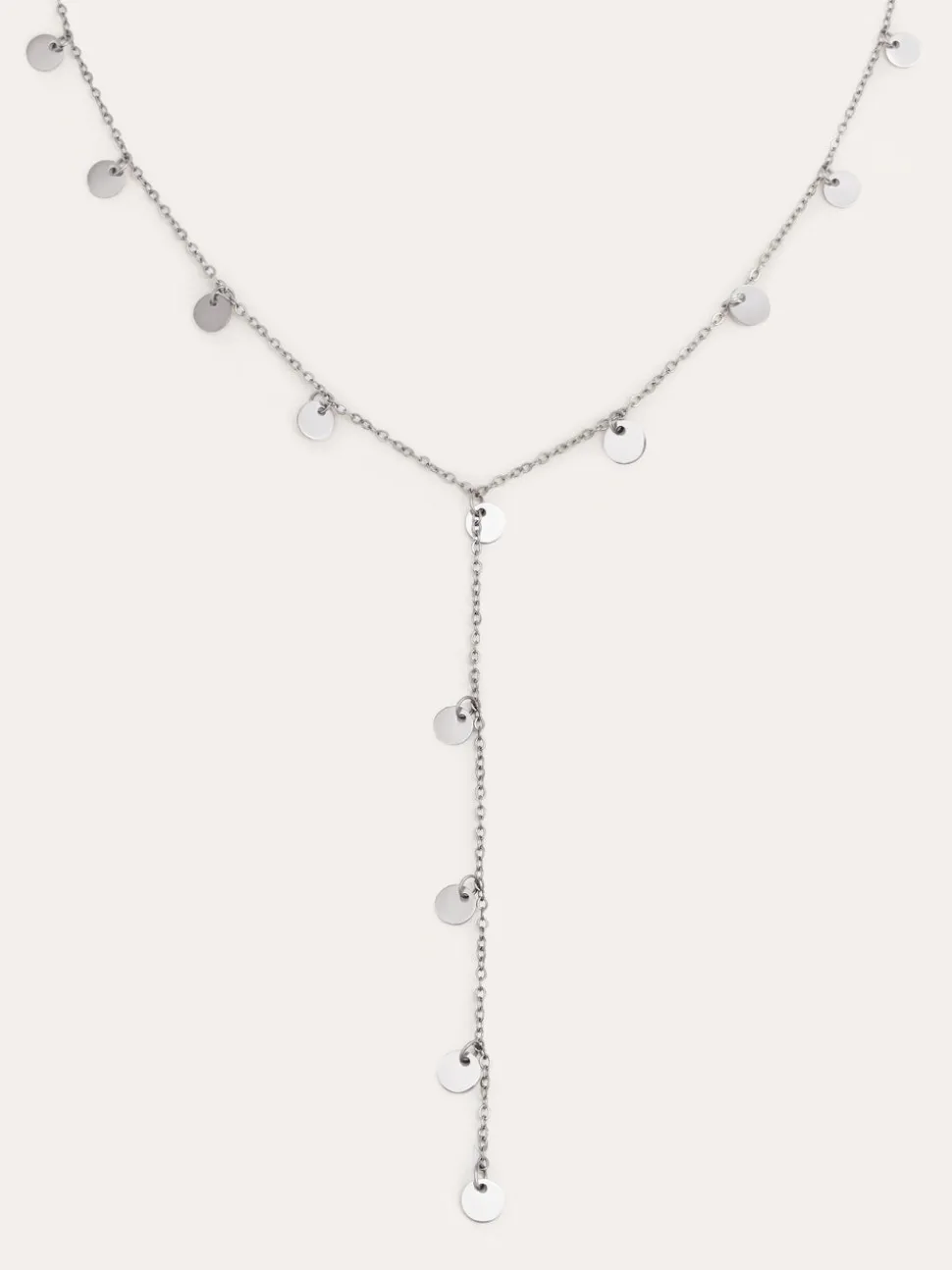 Collar Y Mini Moon Acero