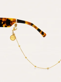 Correa de Gafas Dots Ibiza Acero Baño Oro
