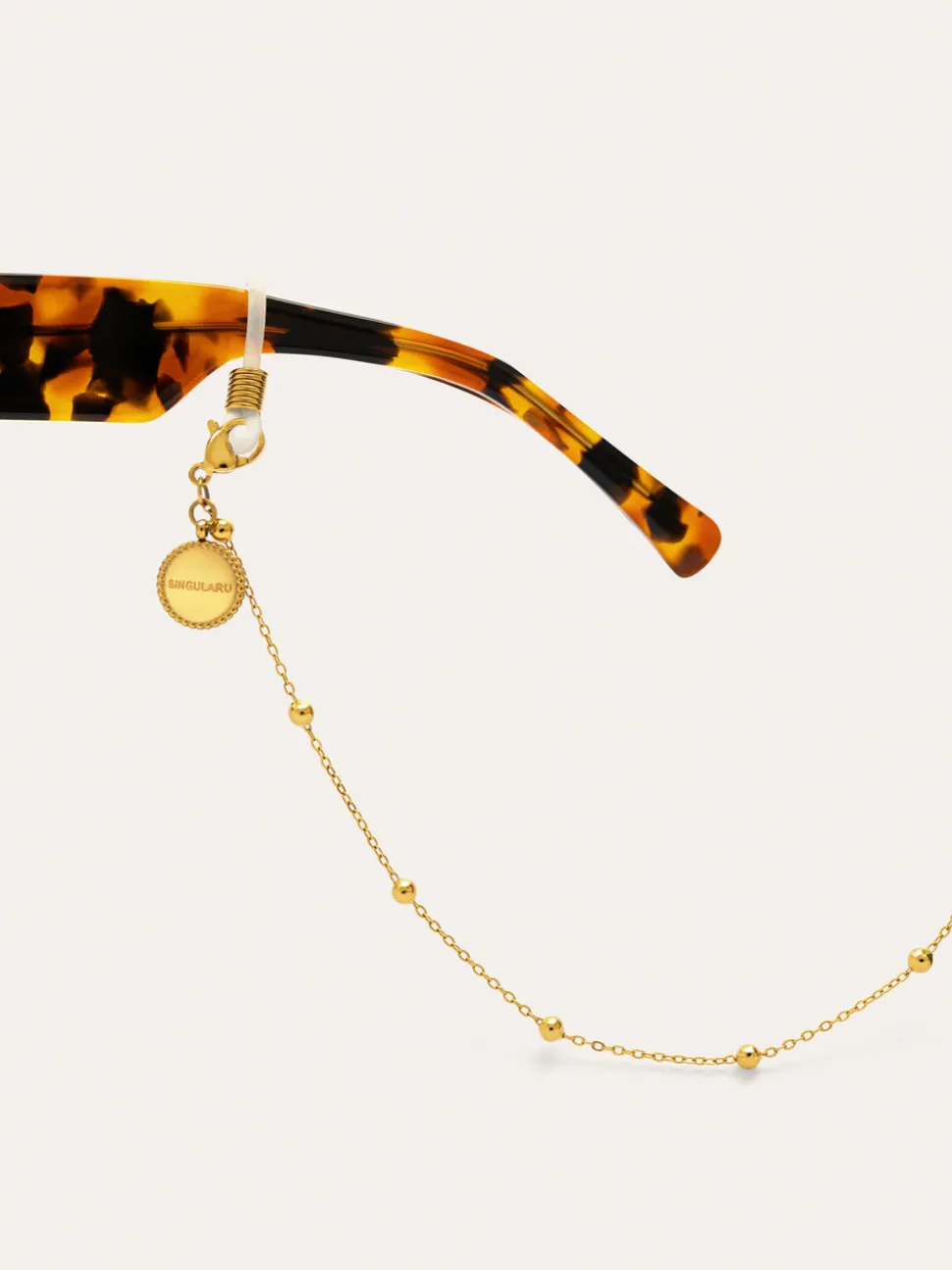 Correa de Gafas Dots Ibiza Acero Baño Oro