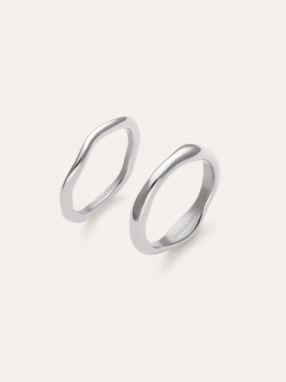 Pack 2 Anillos Nea Acero