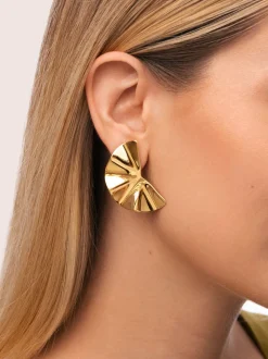Pendientes Amara Acero Baño Oro