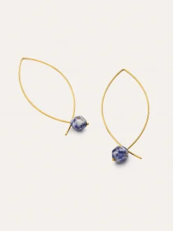 Pendientes Arch Stone Acero Baño Oro
