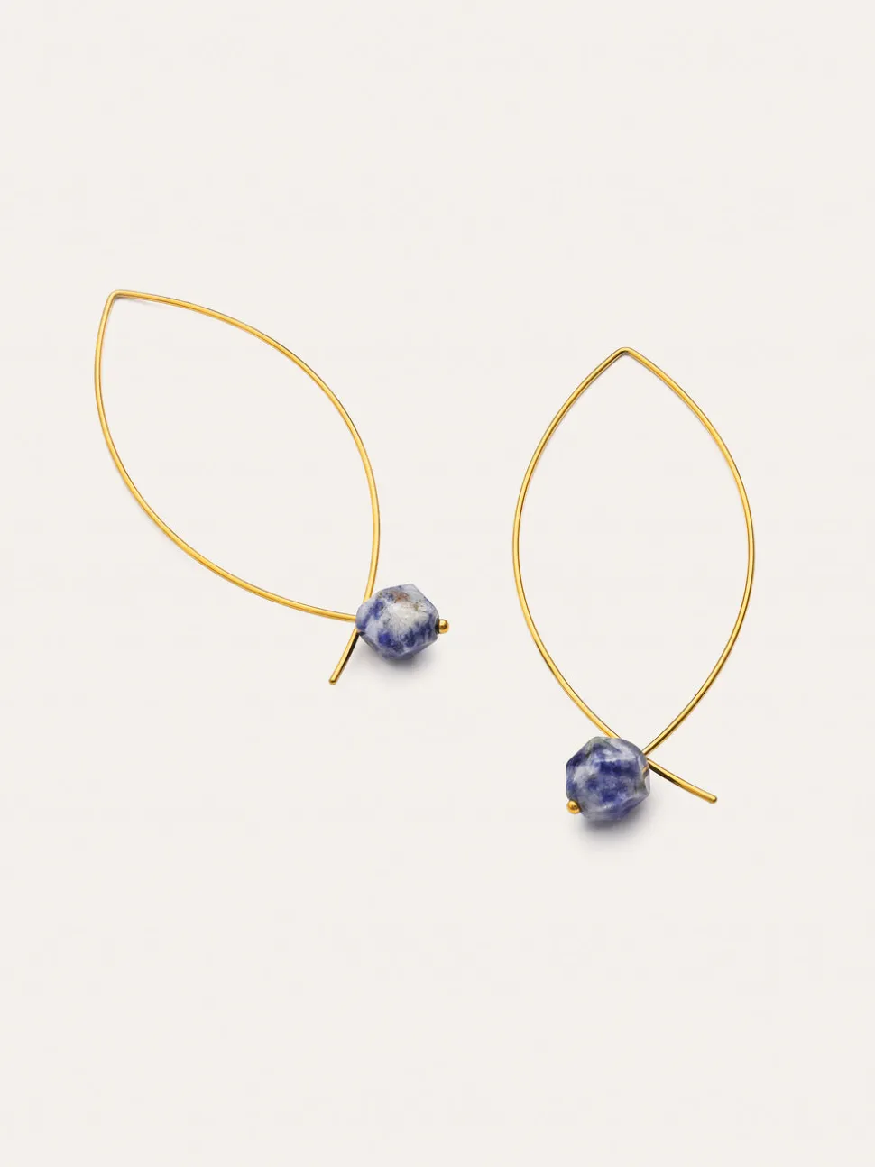 Pendientes Arch Stone Acero Baño Oro