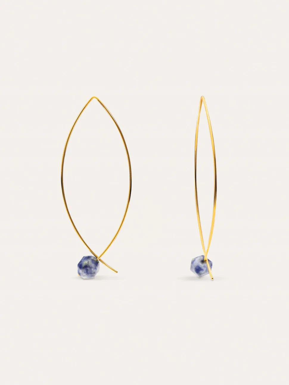 Pendientes Arch Stone Acero Baño Oro
