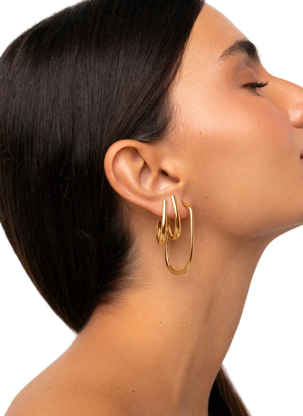 Pendientes Aro Aby Baño Oro
