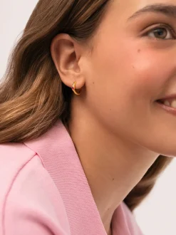 Pendientes Aro Alma Rosé Baño Oro