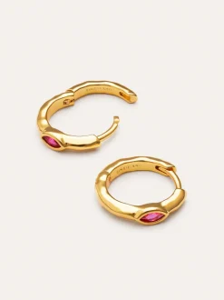 Pendientes Aro Alma Rosé Baño Oro