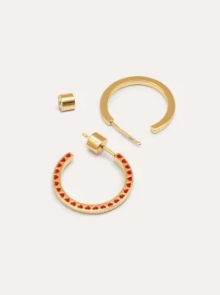 Pendientes Aro Amour Baño Oro