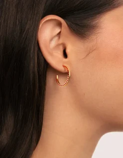 Pendientes Aro Amour Baño Oro