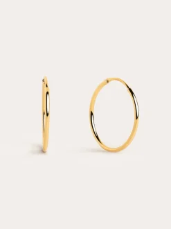 Pendientes Aro Ana M Plata Baño Oro