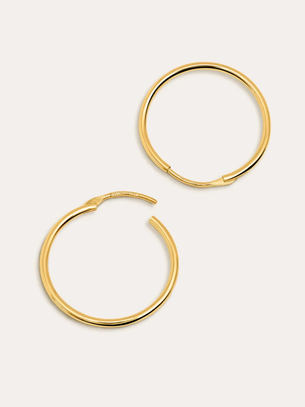 Pendientes Aro Ana M Plata Baño Oro