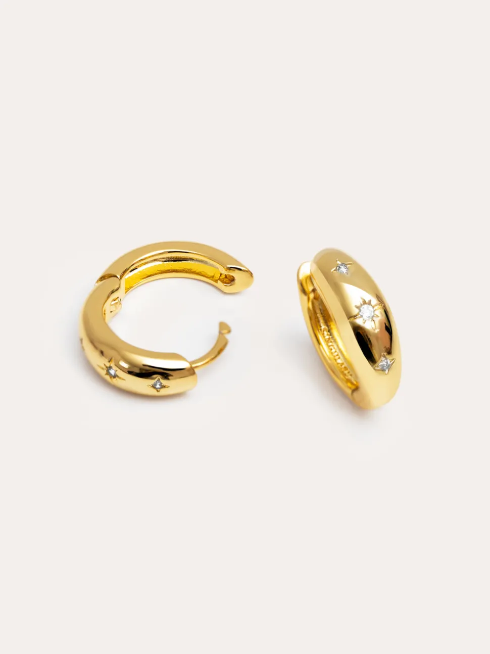 Pendientes Aro Astra S Baño Oro