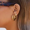Pendientes Aro Bolero Acero Baño Oro