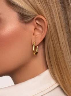 Pendientes Aro Bolero Acero Baño Oro