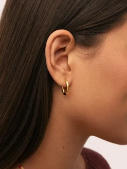 Pendientes Aro Bonnet Acero Baño Oro
