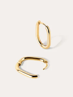 Pendientes Aro Bossa Acero Baño Oro