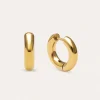 Pendientes Aro Carmen S Acero Baño Oro