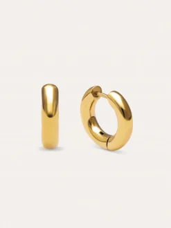 Pendientes Aro Carmen S Acero Baño Oro