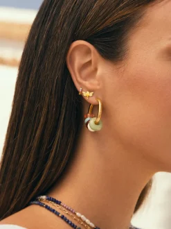 Pendientes Aro Carmen True Colors Acero Baño Oro