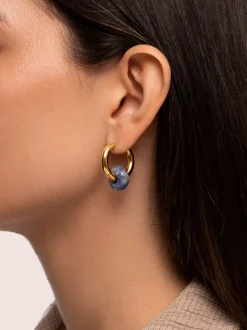Pendientes Aro Carmen True Marine Acero Baño Oro