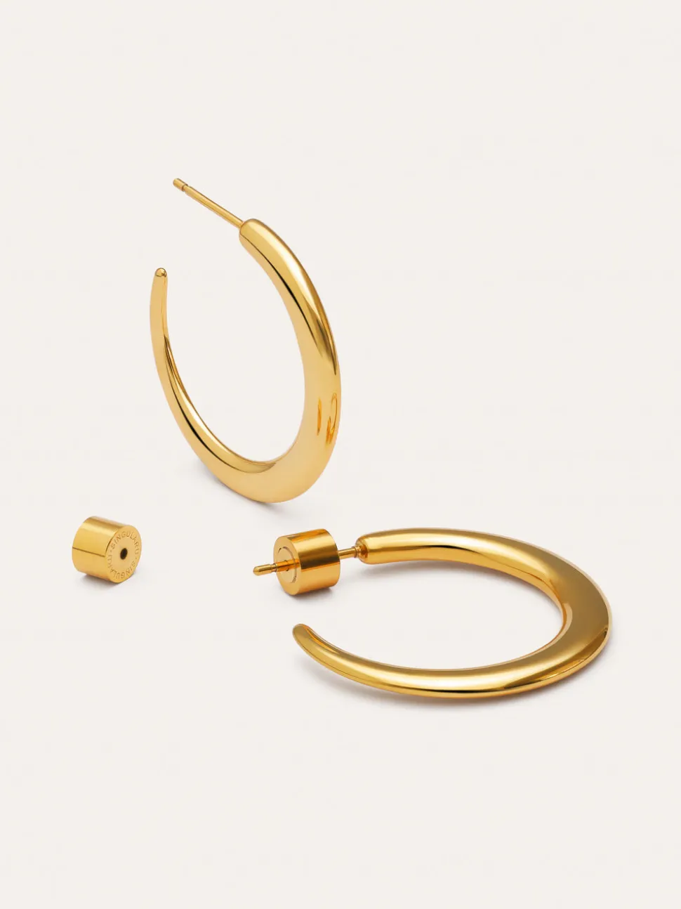 Pendientes Aro Cenit Acero Baño Oro