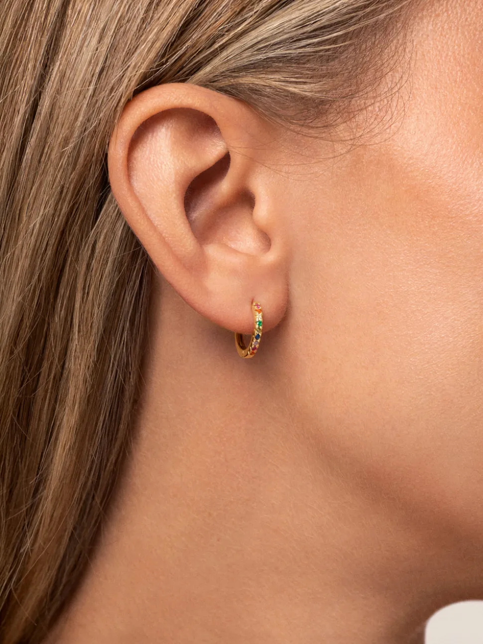 Pendientes Aro Colors Baño Oro