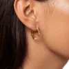 Pendientes Aro Estellar Colors Baño Oro