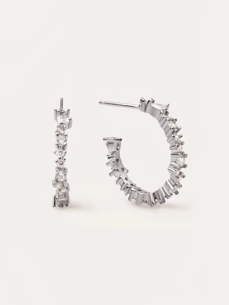 Pendientes Aro Estellar White
