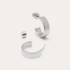 Pendientes Aro Gear Acero