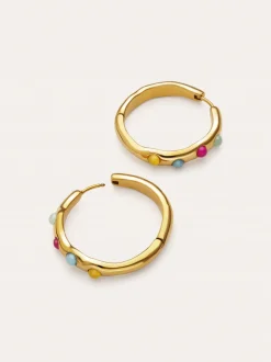 Pendientes Aro Gina Acero Baño Oro