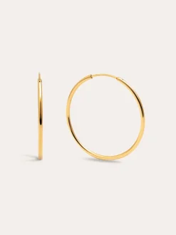 Pendientes Aro Maria L Acero Baño Oro