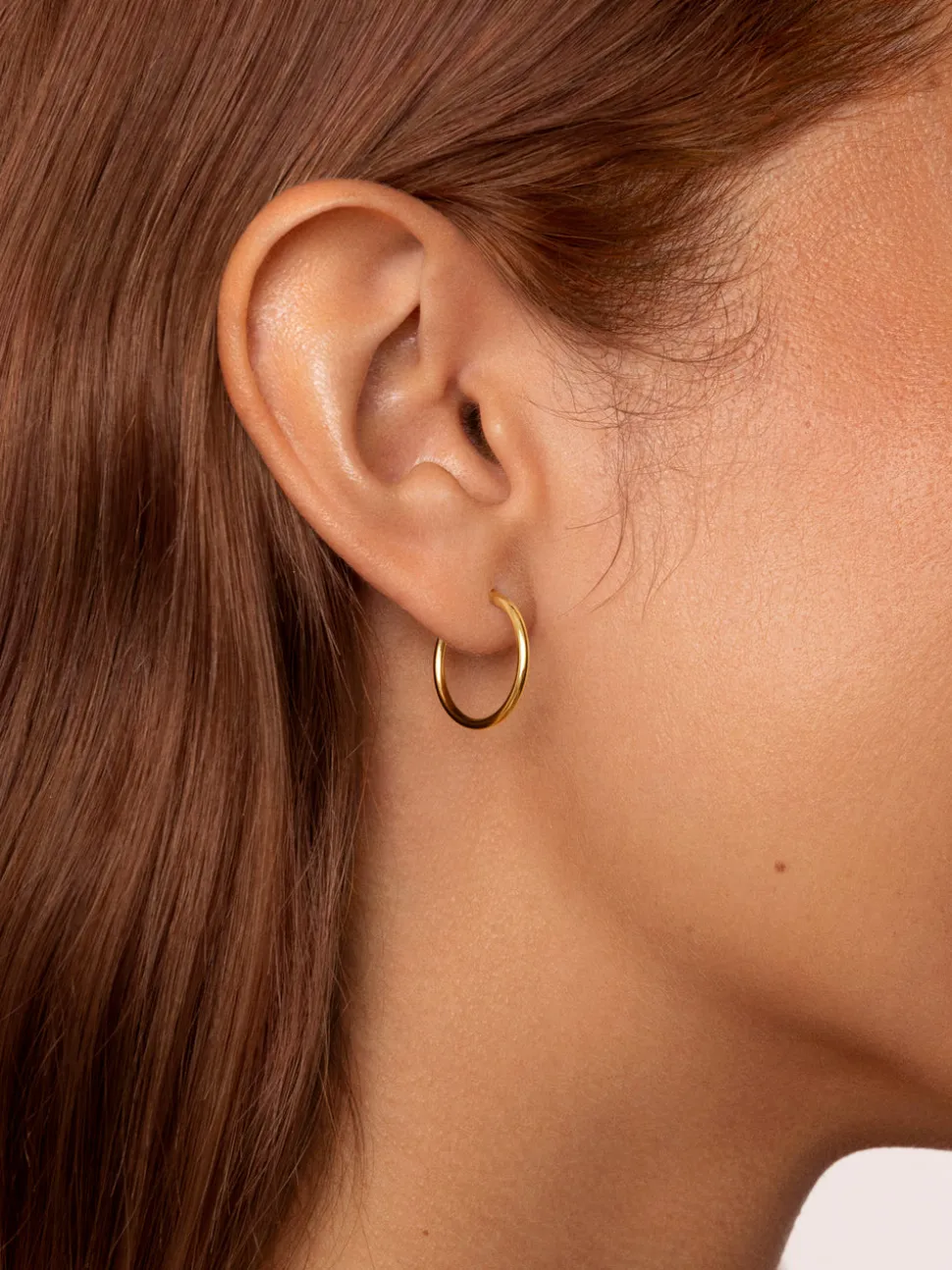 Pendientes Aro Maria S Acero Baño Oro