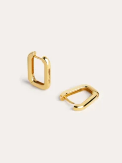 Pendientes Aro Mini Pipe Baño Oro