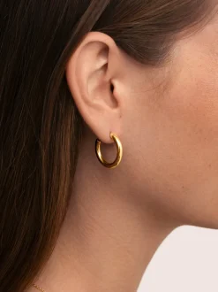 Pendientes Aro Nairobi Acero Baño Oro
