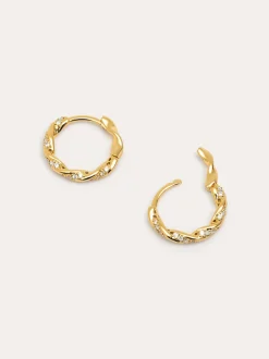 Pendientes Aro Naval Baño Oro
