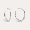 Pendientes Aro Odette Acero