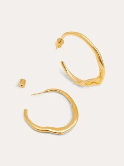 Pendientes Aro Odette Acero Baño Oro