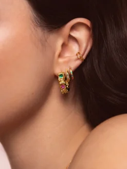 Pendientes Aro Sand Colors Baño Oro