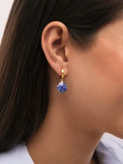 Pendientes Aro Santorini Stone Baño Oro